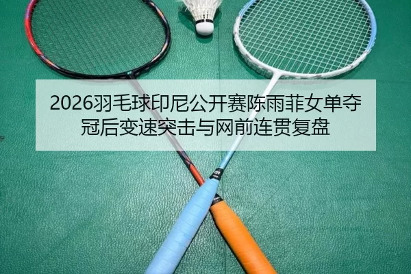 2026羽毛球印尼公开赛陈雨菲女单夺冠后变速突击与网前连贯复盘